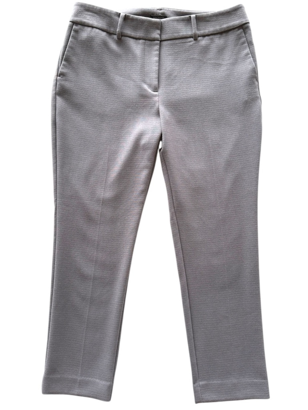 Ann Taylor Slate Gray Tailored Dress Pants Timeless Classic Ankle Stretch - Picture 10 of 10